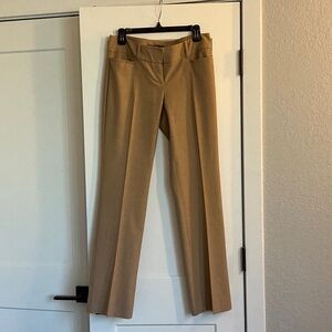 Women's Tailored Straight-Leg Dress Pants - Tan